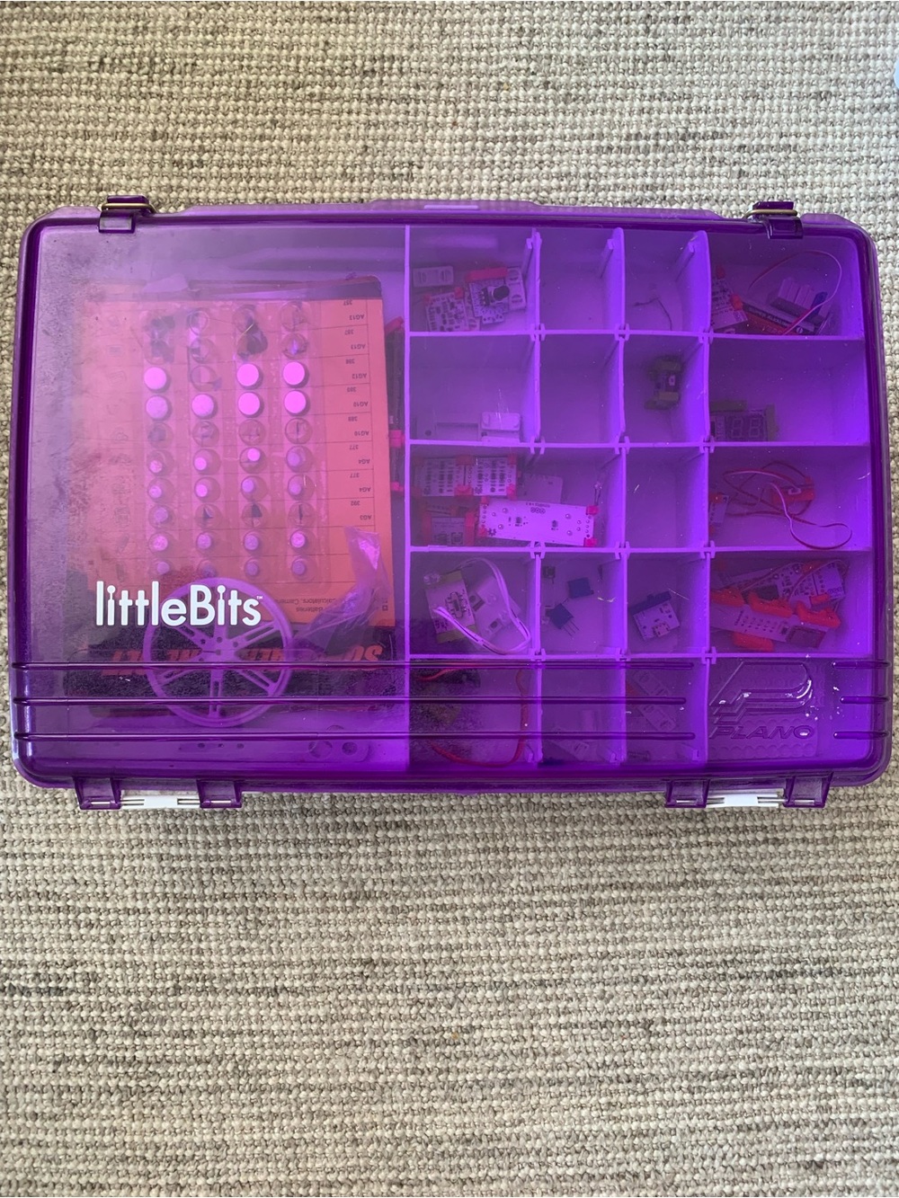 littleBits Electronics Kit in Purple Storage Case